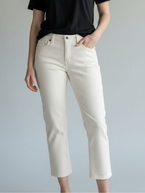 Talbots 98% Cotton Cropped Straight Jeans